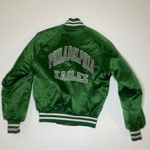 Vintage Philadelphia Eagles Chalk Line Jacket Youth 10/12 NFL Football